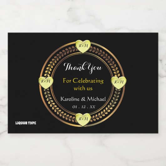 ピュアエレガンスウェディングパーティーイベントミニ リキュールボトルラベル (シングルラベル)