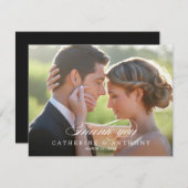 ピュアエレガンス結婚の写真サンキューカード サンキューカード (正面/裏面)