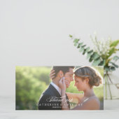 ピュアエレガンス結婚サンキューホワイト サンキューカード (スタンド正面)