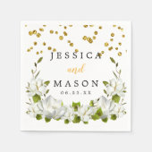 ピュアエレガントボ結婚タニカルカクテルナプキン スタンダードカクテルナプキン (正面)