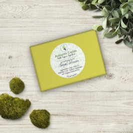 ピュアオリーブ油手作り自家製バス&体ラベル ラウンドシール