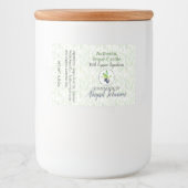 ピュアオリーブ油手作り自家製石鹸スクラブラベル フードラベル (正面)