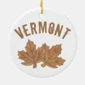 ピュアオーガニックメープルシュガーキャンディバーモントVTグルメ セラミックオーナメント (裏面)