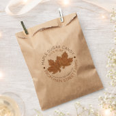 ピュアオーガニックメープルシュガーシロップ飴葉葉 フェイバーバッグ (クリップ留めされた状態)