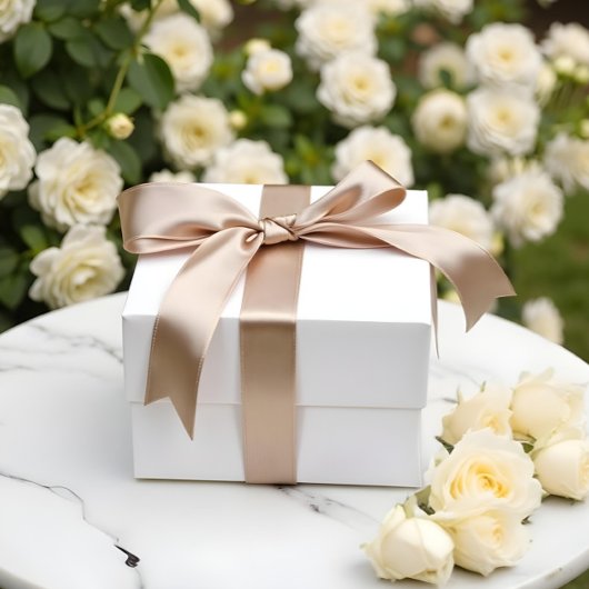 ピュアシンプルベージュC6A27F サテンリボン