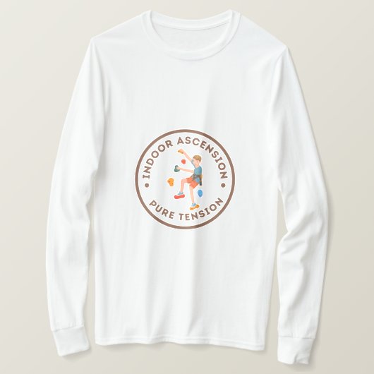 ピュアテンション室内岩石登山 Tシャツ (デザイン正面)