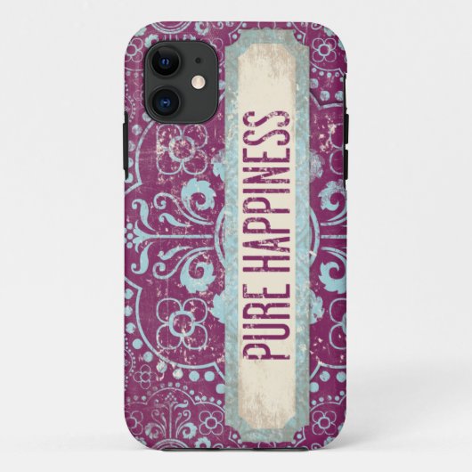 ピュアハッピーパープルブルーiPhone 5/5Sケース Case-Mate iPhoneケース (裏面)
