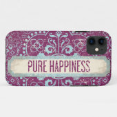 ピュアハッピーパープルブルーiPhone 5/5Sケース Case-Mate iPhoneケース (裏面(横))