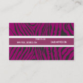 ピュアパープルゼブラス化粧アーティスト 名刺 (裏面)
