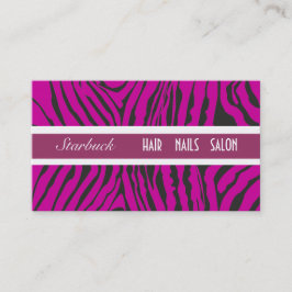 ピュアパープルゼブラス化粧アーティスト 名刺