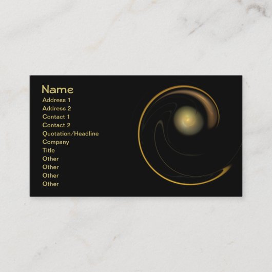 ピュアフラムブラゴミッチェル素晴らしフラクタル 名刺 (正面)