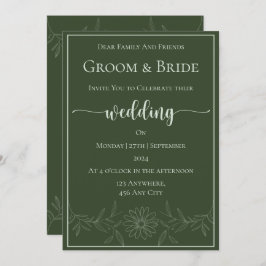 ピュアブリス：デイジー結婚の花 招待状