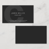 ピュアプロNo4ダークグレー 名刺 (正面/裏面)