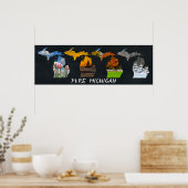 ピュアミシガンシーズンズのアートワーク ポスター (キッチン)