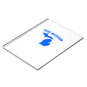 ピュアミシガンバケーションウォーターレイクおもしろいギフトアイディア ノートブック (左側)