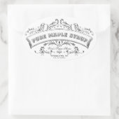 ピュアメープルシロップ古いスファッションドクロールラベル 楕円形シール (バッグ)