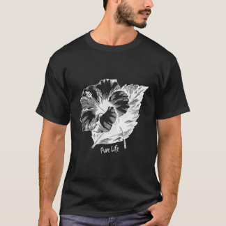 ピュアライフハイビスカスフラワー Tシャツ