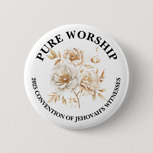 ピュア崇拝2025年大会JWギフトピン 缶バッジ (正面)