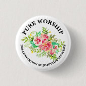 ピュア礼拝2025大会JWピンギフト 缶バッジ (正面)