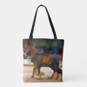 ピュア馬力 – 馬の引っ張りイベント トートバッグ (裏面)