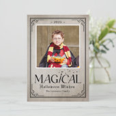 ピュア魔法おもしろいハロウィンフォトカード カード (スタンド正面)