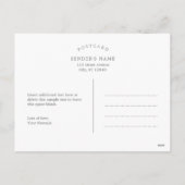 ピュア魔法誕生日ハロウィーン招待状はがき シーズンポストカード (裏面)