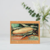 ピュア・コーン:ヴィンテージ感謝祭グリーティングカード シーズンポストカード (スタンド正面)