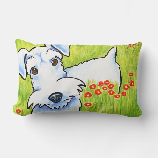 ピュア・シュナウザー ランバークッション (正面)