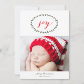ピュア・ジョイ・ホリデー・フォト・カード シーズンカード (正面)
