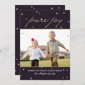 ピュア・ジョイ・ホリデー・フォト・カード シーズンカード (正面/裏面)