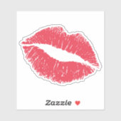 ピュッカーアップリップビニル シール (シート)