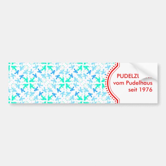 ピュデルオートオーフクレバー バンパーステッカー (正面)