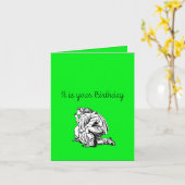 ピュラータン誕生日 カード (黄色い花)