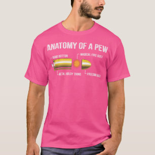 ピューおもしろいの銃弾解剖学 Tシャツ