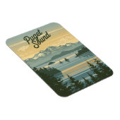 ピューゲットサウンドワシントンヴィンテージ マグネット (右側)