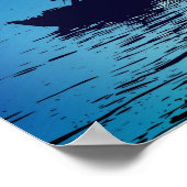 ピューゲー魚釣りボート ポスター (角)