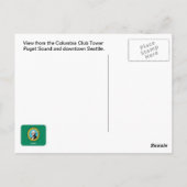 ピュージェットサウンドシアトルワシントン州 ポストカード (裏面)