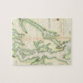 ピュージェットサウンド(1867年)のヴィンテージの地図 ジグソーパズル (横)