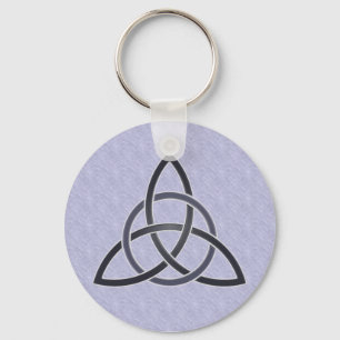 ピューターの三位一体の結び目Keychain キーホルダー