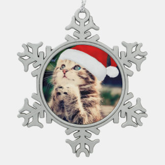 ピューターの雪片のオーナメント スノーフレークピューターオーナメント