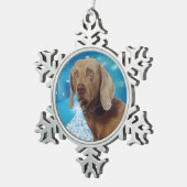 ピュータースノーフレークオーナメント スノーフレークピューターオーナメント (右)