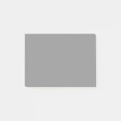 ピューター無地の灰色 |クラシックエレガント ポストイット (正面)