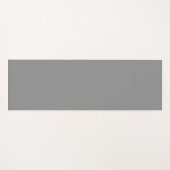 ピューター無地の灰色 |クラシックエレガント ヨガマット (正面(横))