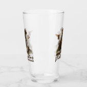 ピューデルポインタ、狩りキジのガラス タンブラーグラス (左)