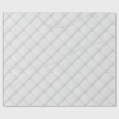 ピューフェイスホワイトパール灰色シルバーラグジュアリーグラス ラッピングペーパー (フラット)