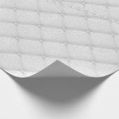 ピューフェイスホワイトパール灰色シルバーラグジュアリーグラス ラッピングペーパー (角)