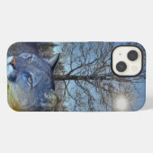 ピューマ クーガー 冬の木 iPhoneケース (裏面横)