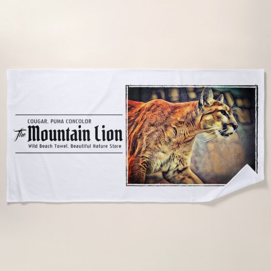 ピューマ ビーチタオル (正面)