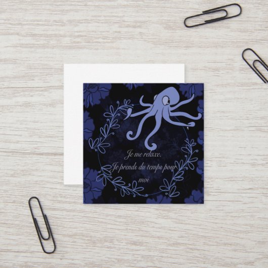 ピューヴル スクエア名刺 (正面/裏面インサイチュ)