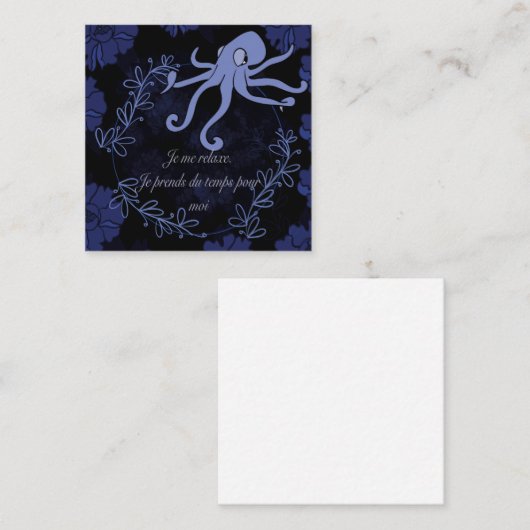 ピューヴル スクエア名刺 (正面/裏面)